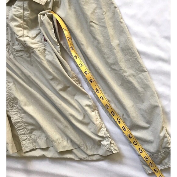 Simms Fishing COR3 Men's LARGE L/S Vented Button Down Guide Beige Shirt *flaw - Picture 16 of 16